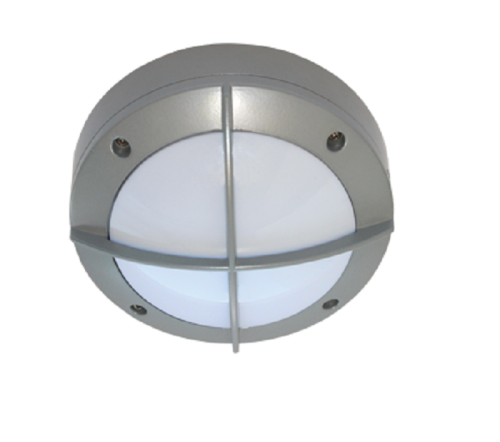 Светильник Ecola B4143S GX53 220В 10Вт Круг с решеткой IP65 Серый фото Светильник Ecola B4143S GX53 220В 10Вт Круг с решеткой IP65 Серый картинка